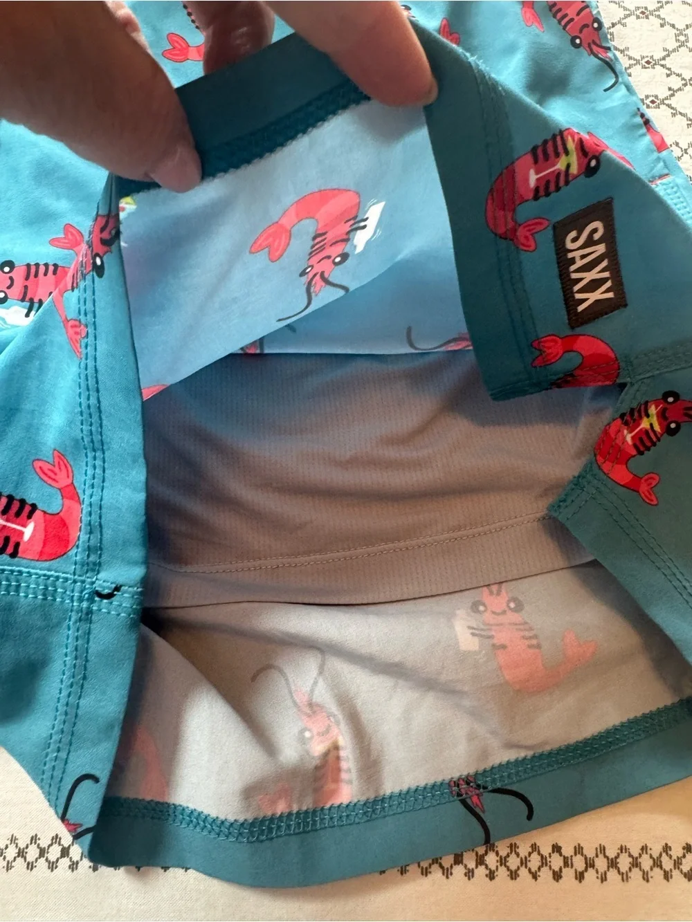 Saxx vibrant teal